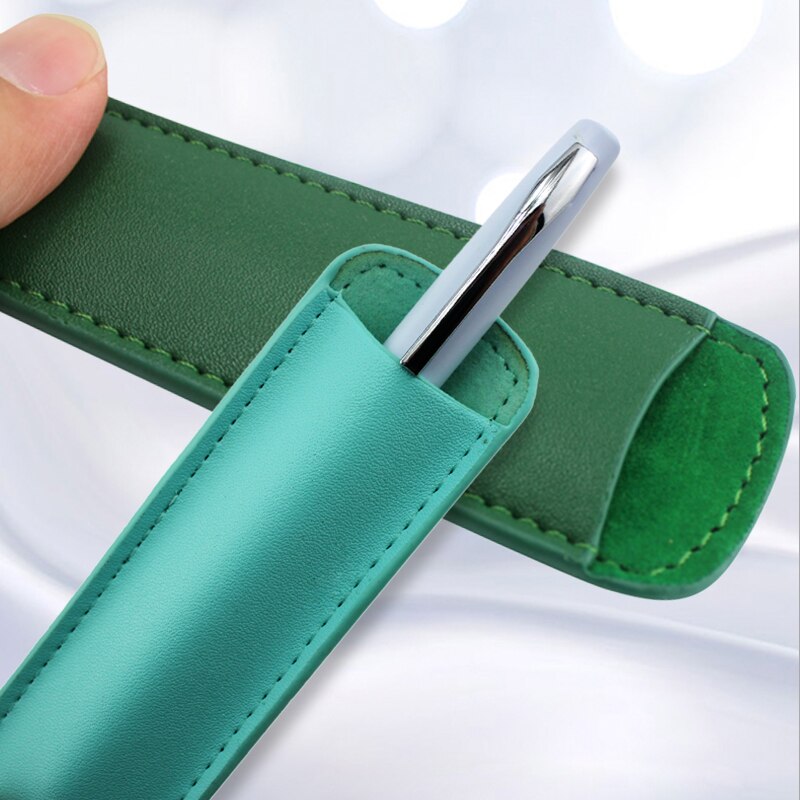 5 colors Fountain Pen Case, Single Pen Holder Display Pouch Bag Storage Metal ballpoint pen Waterproof Office Business Style