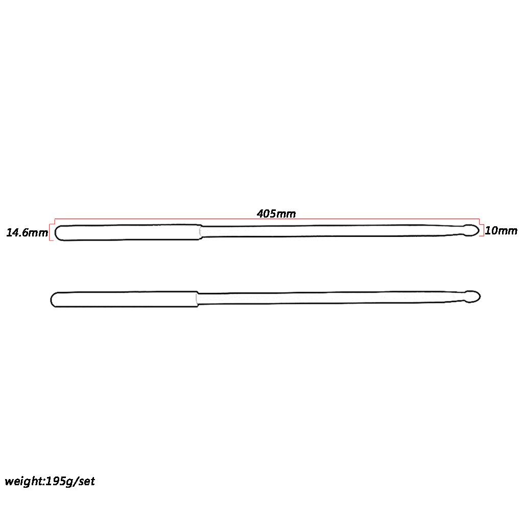 2 Stuks Aluminium 5A Drum Mallet Drumsticks Rode Voor Muziek Bands Oefening