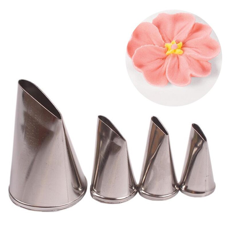 4Pcs/3Pc Verschillende Maten Bakken Tools Rose Bloemen Nozzles Creatieve Icing Piping Nozzle Gebak Tips Suiker Ambachtelijke fondant Tool