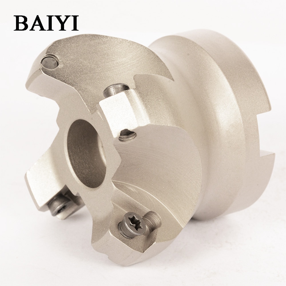 1pc KM12 50-22-4T Four SEKT1204 Carbide Insert Clamped Fast Feeding Alloy End Mill Milling Machining Slab Face Milling Cutter