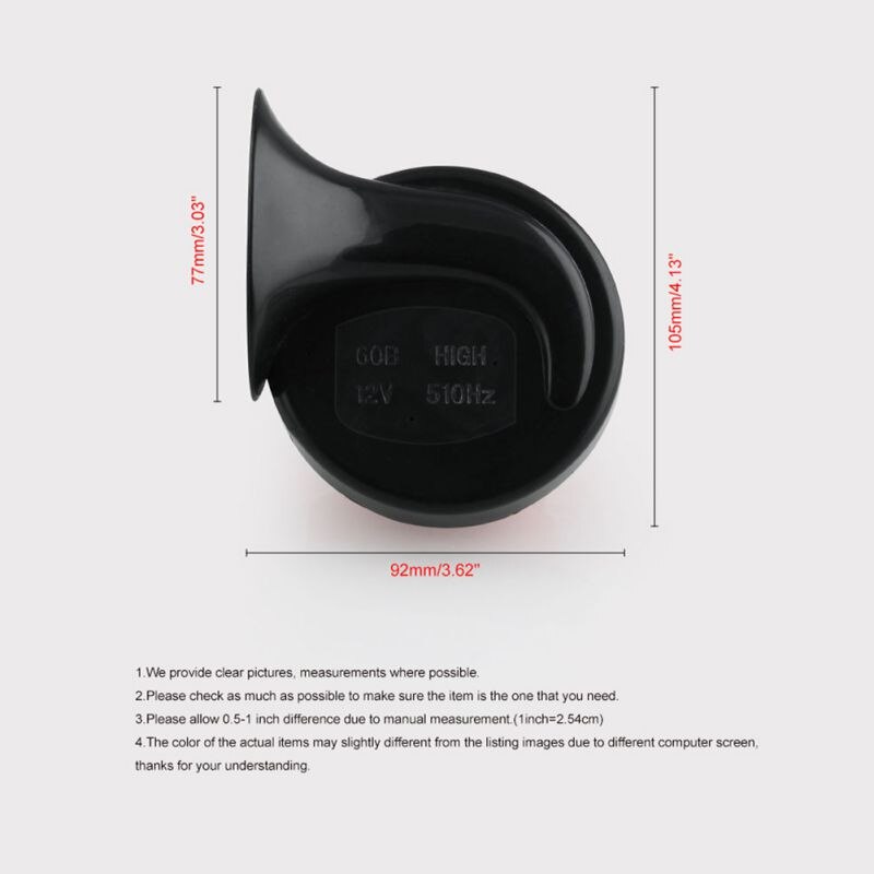 2PCS 300DB Super Train Horn for Truck Cars Motorcycles Bicycles Boats Car Loud Air Electric Snails Double Horns