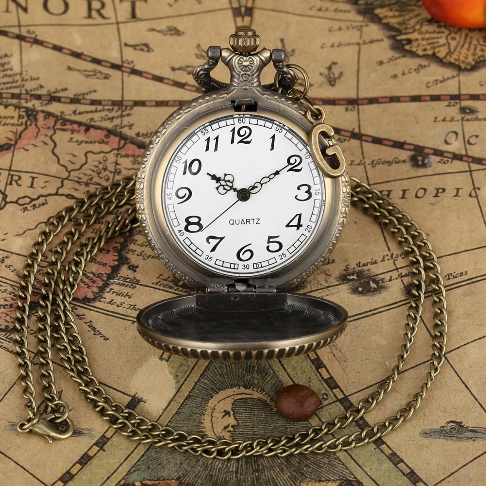 Klassisk bronze lommeur herre sarte frimurere med g tilbehør frimurer ure slim kæde vedhæng reloj masonico tilbehør