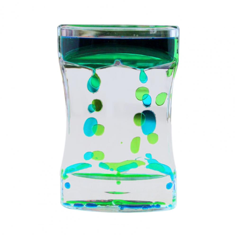 Anti stress Fidget Toy Two-color Oil Ladder Liquid Water Sensory Calming Motion Timer Antistress Relieve Anxiety Toy