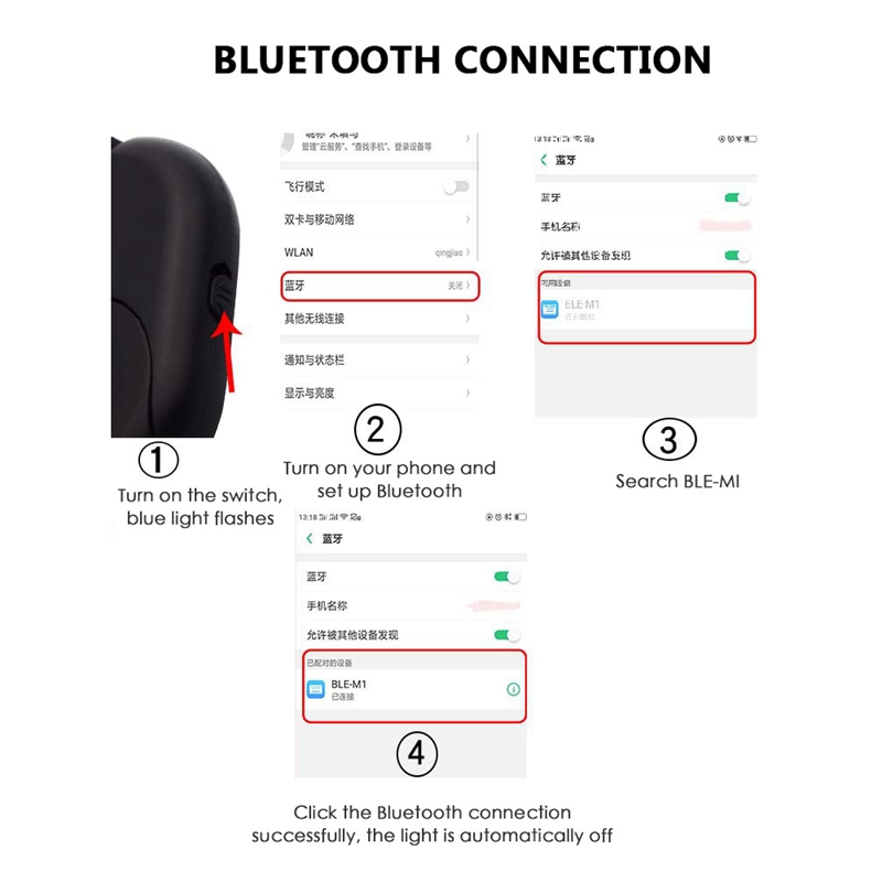 Camera Draadloze Mobiele Telefoon Smart Multifunctionele Mini Flip Afstandsbediening Bluetooth Pagina Draaien Self Timer Controller Knop E Boek