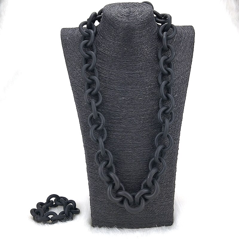 UKEBAY, , hipérbole, collar hecho a mano, joyería de cuerda de goma para COLLAR COLGANTE de las mujeres, cadenas largas, gargantilla de baile para discoteca, joyería