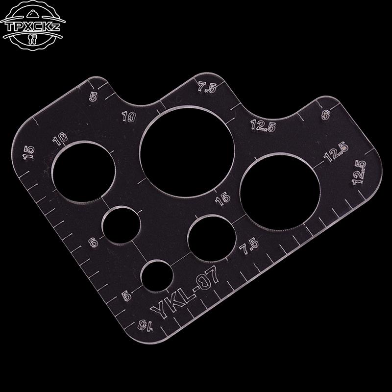 Acrylic Rounded Ruler R Rules DIY Supply Tool Full... – Grandado