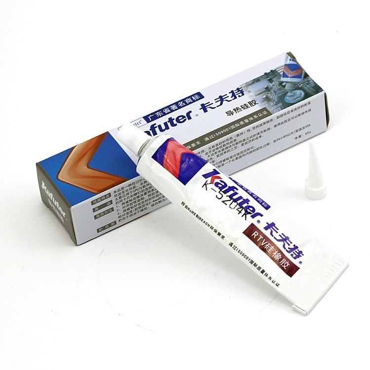 Kafuter 80g k -5204k led termiskt ledande silikon cpu bindande lim snabbtorkande termisk kiseldioxid härdbar koefficient 1.6