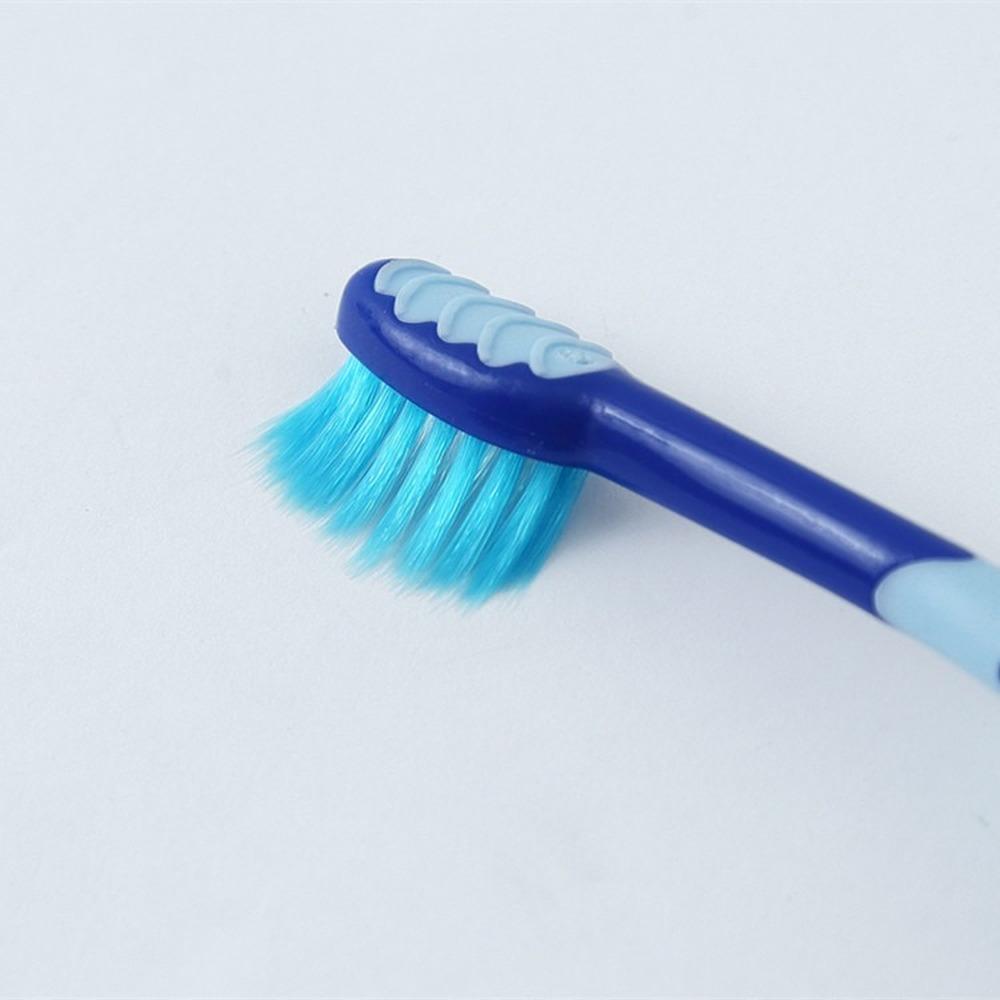 Cepillo de dientes con dibujos para bebé, niña y niño, conjunto de pelo suave de silicona, bonito, para cepillado de dientes