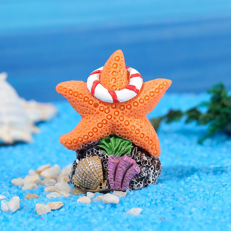 Simulated Coral Aquarium Fish Tank Farming Small Ornaments Decoration Eight Melon Fish DIY Ornaments крышка для аквариума: Pink