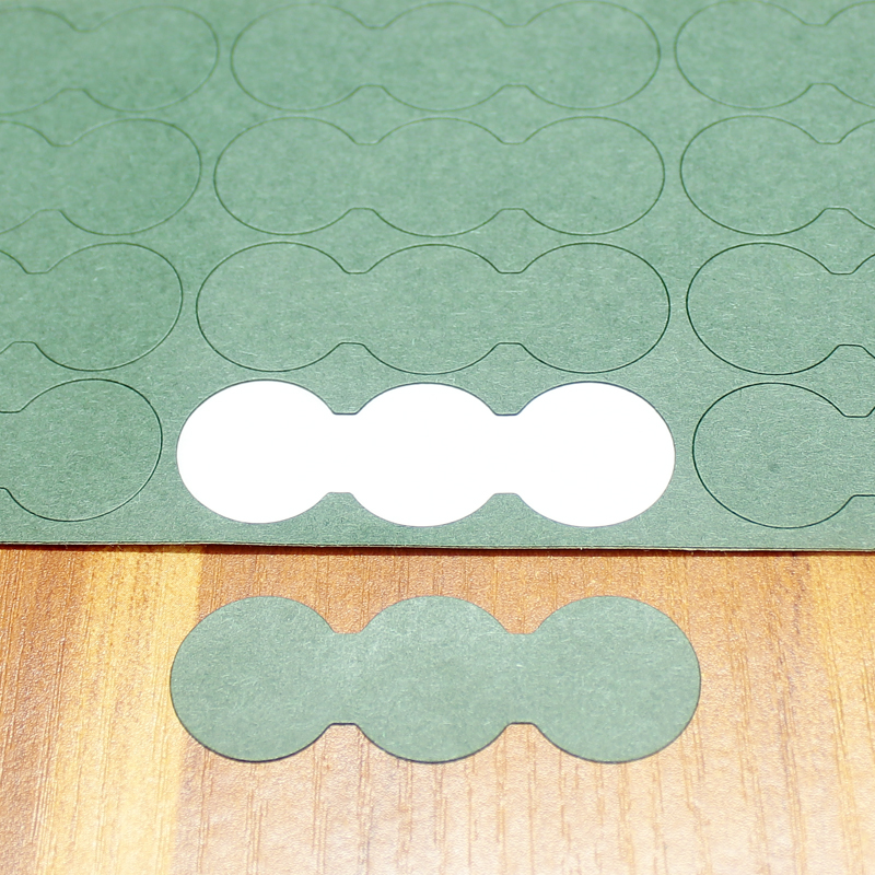 100pcs/lot 26650 lithium battery insulation pad battery assembly positive and negative highland barley paper pad patch: Brown