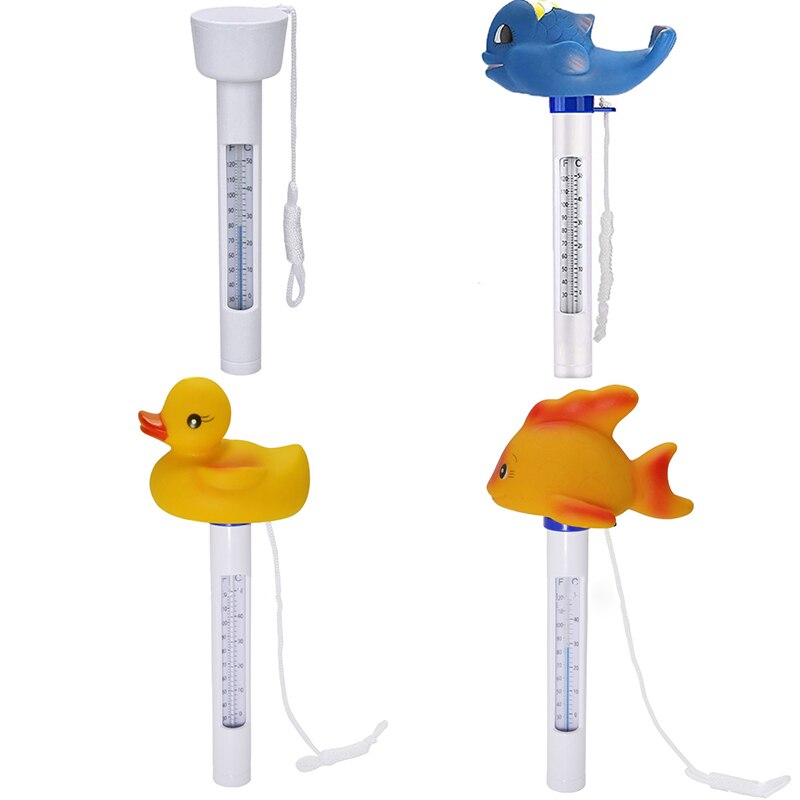 Flydende svømmebassiner termometer vandtemperaturmåler tester mini størrelse vandtemperatur måleinstrumenter 0-50