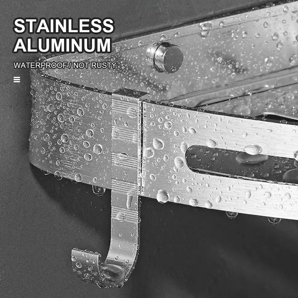 Bathroom Shelf Shower Storage Rack Wall Triangle Storage Standing Shelves Shampoo Holder No Drill Punching Bathroom Accessories