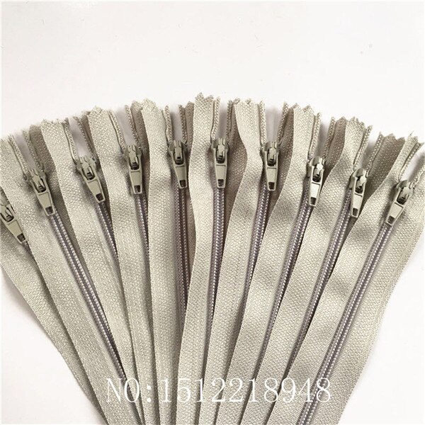 10 szt. 3#  nylonowe zamki spiralne robić szycia krawieckiego,  (14 cale, ) 35 cm sztuki (kolor robić wyboru): Lekki gary