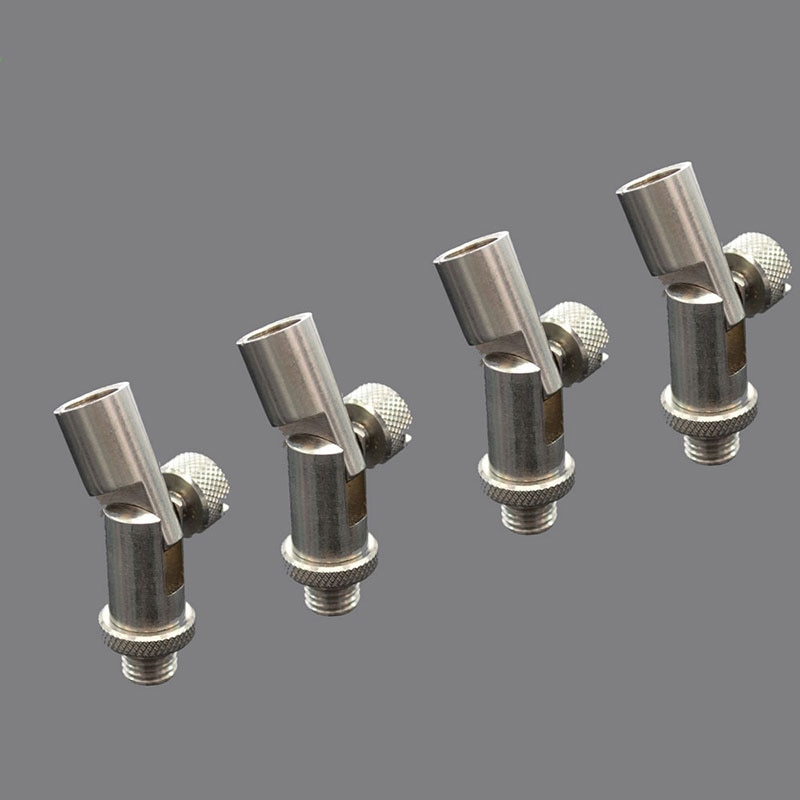 4 x Fishing quick release connector Angle Adaptor Connector Rod Pod Bank Stick Rest Carp Fishing Tackle