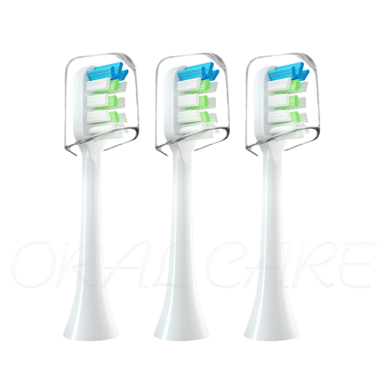 For Lebooo Huawei 2S/LBT203532A/LBT203552B Electric Toothbrush Head Diamond White Protection Replace Brush Head With Cover: Gold