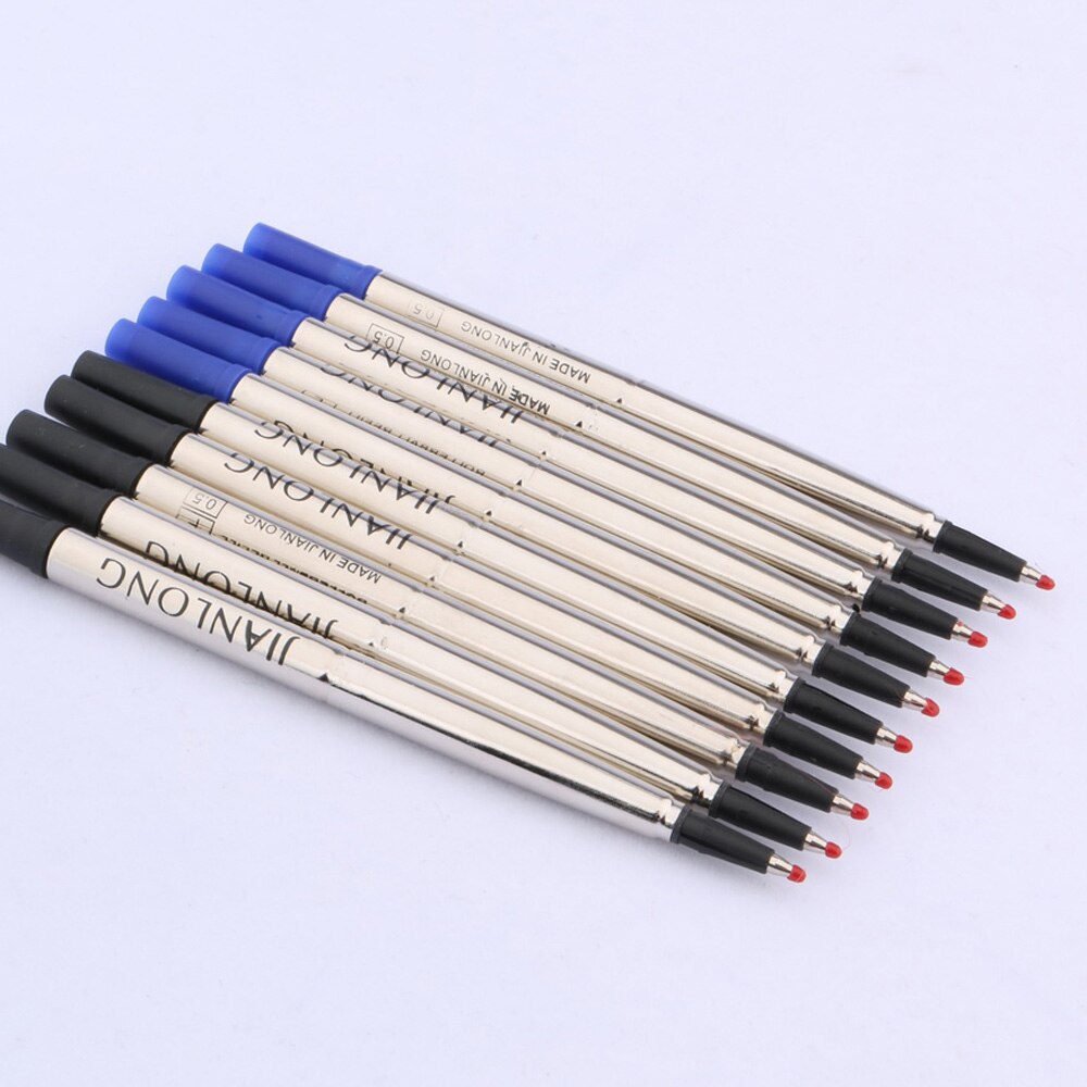 Rollerball Pen ink Refills Black 5pc Blue 5pc METAL PEN Good F Stationery Student Office school supplies: Default Title