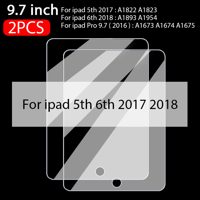 1-3 SZT. Szkło Hartowane 9H na Ekran iPad 5. 6. Generacji 9.7'' iPad 7. 8. 9. Generacji 10.2'' Przezroczyste Szkło Hartowane na iPad zawodowiec 11: Złota