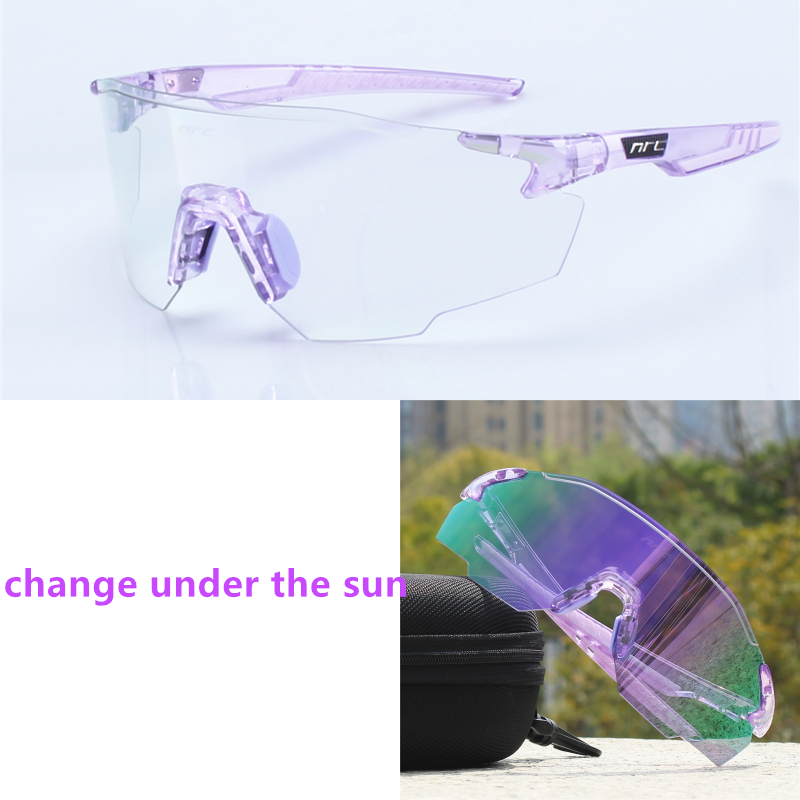 NRC gafas de sol de ciclismo 1 lente UV400 TR90 gafas deportivas para bicicleta MTB bicicleta de montaña pesca senderismo gafas para hombres y mujeres