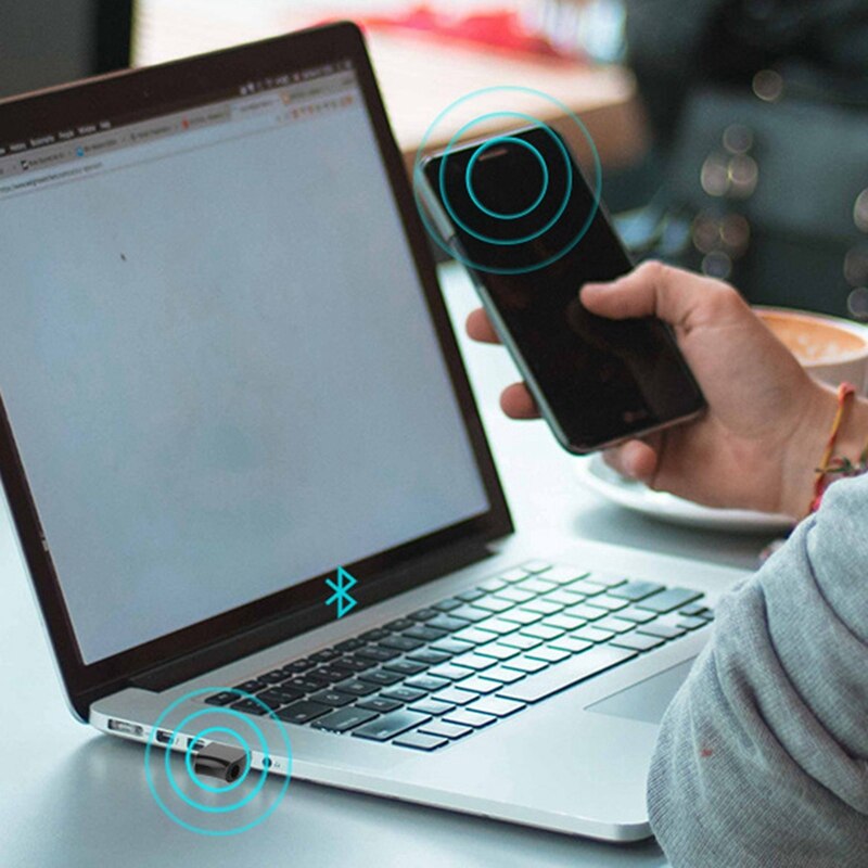 USB Bluetooth 5.1 Adapter, Audio Receiver and Transmitter,for Computer Printer Headset, Driver-Free for Win8.1/10/11