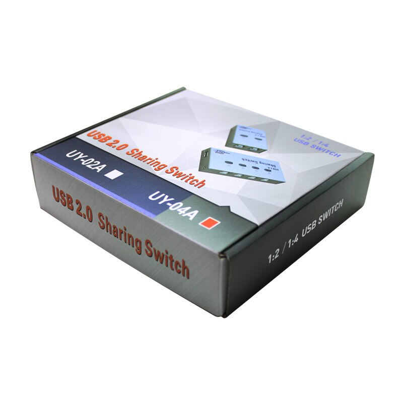 USB four input port printer sharing device AMS-S4P1 multi-computer four in one out automatic switch keyboard mouse one drag four