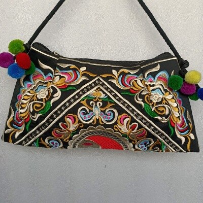 Multi boheme broderi shopping shell tasker flotte blomster broderede kvinder skulder & crossbody tasker national carrier: 5