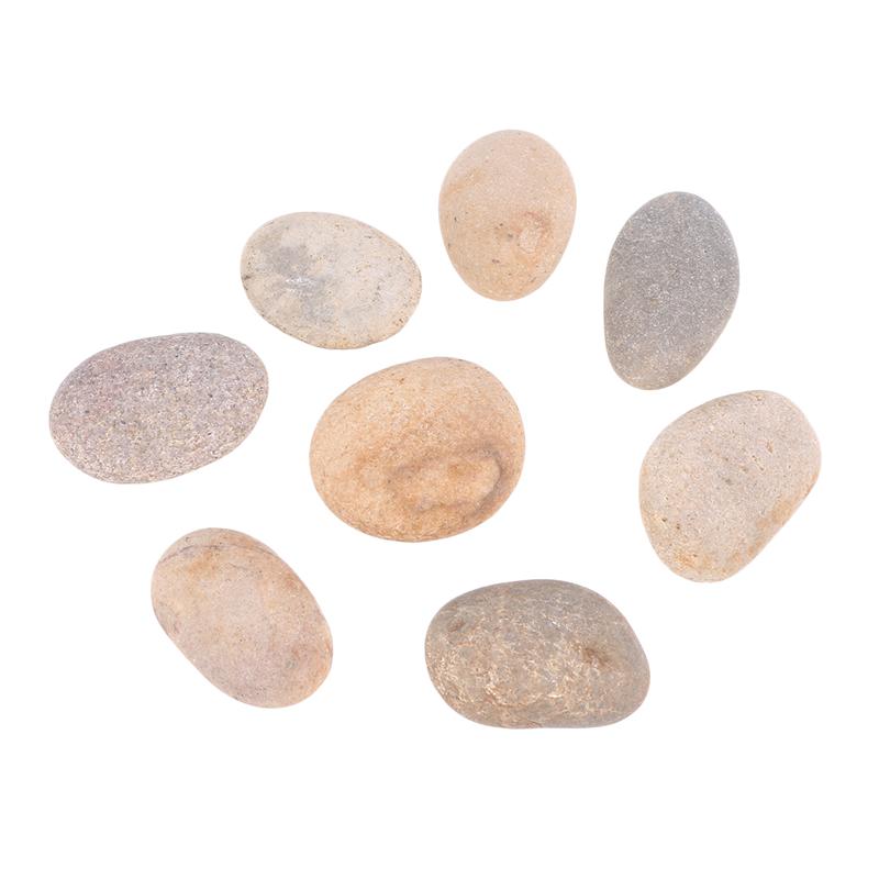 8PCS Children's Drawing Painted Rocks Stones Painting Rocks Cartoon DIY Polishing Hand-painted Drawing Vase Stones