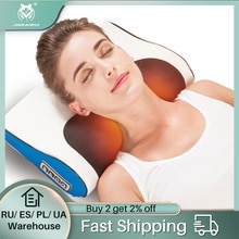 Infrarood Verwarming Nek Schouder Terug Body Multifunctionele Massage Kussen Shiatsu Massager Apparaat Cervicale Gezonde Massageador