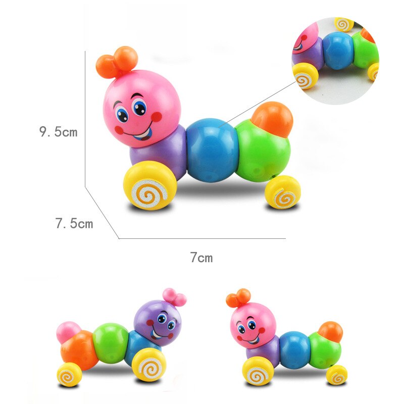 1PC Baby Children&#39;s Funny Wind-up Toys Kids Spring Clockwork Toy Mini Pull Back Cycling Pig/dinosaur/elephant/monkey Wind Up Toy: E-Random Color