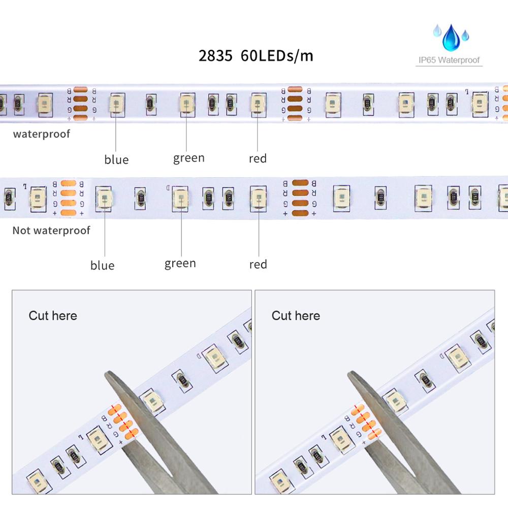 Bluetooth 1M-5M USB LED Strip lamp 2835SMD RGB LED lights Tape TV Blacklight 5V LED strip light