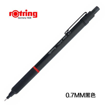 Original Germany rotring Rapid pro mechanical pencil 0.5mm &amp;0.7mm&amp;2.0mm with metal telescopic pen tip better than rotring 600: Red