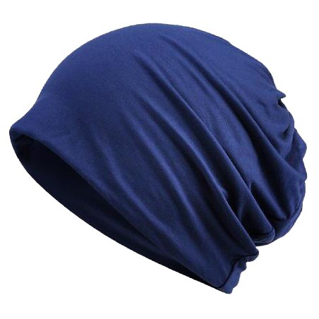 Casual beanie mænd kvinder forår sommer let tynd hat hjelm liner bomuld ansigtsmaske sports cykel hat åndbar: Blå