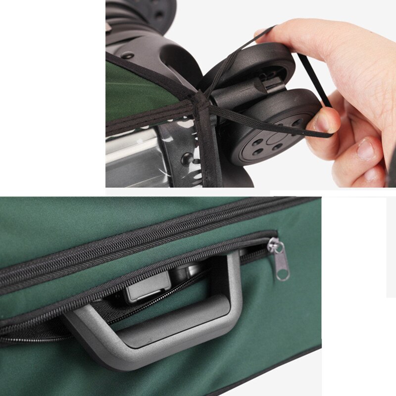 Pvc gennemsigtigt bagagerumscover til bagage elastisk vandtæt trolley kuffert regntasker rejse kuffert tilbehør 18-30 tommer trolley