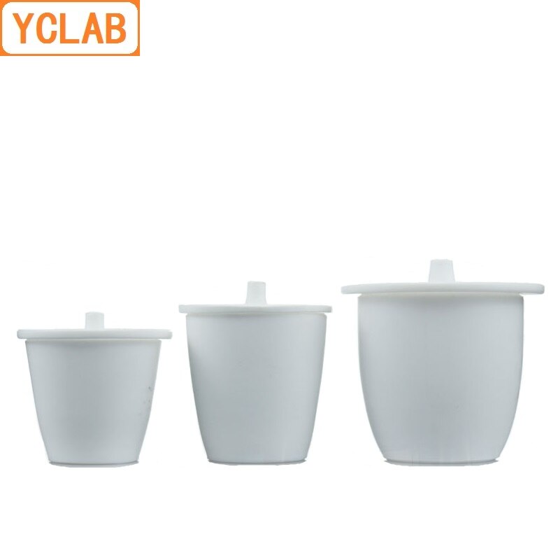 Yclab 50ml ptfe digel med låg poly tetra fluorethylen plast  f4 teflon laboratorie kemi udstyr