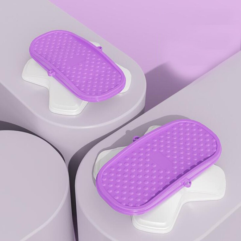 Twister Board Taille Twist Portable Balance Fitnessapparatuur Twisting Disc Aërobe Oefening Dubbele Pedaal Body Toning Workout: Paars