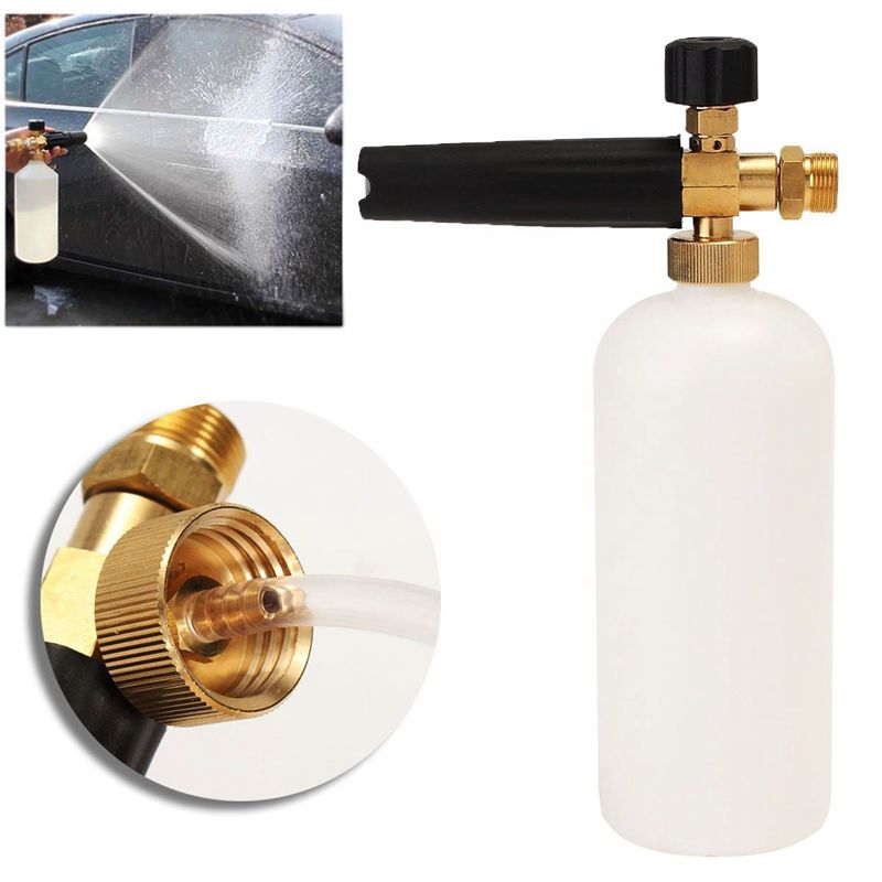 22mmx1.5 1L Adjustable Snow Foam Car Wash Soap Pressure Washer Bottle Threa