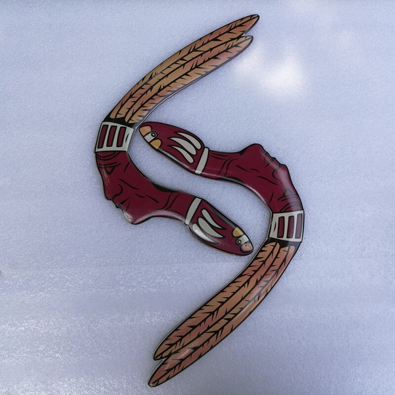Inheemse Boomerang Kan Vliegen 50 Meter Handgemaakte Houten Boomerang Outdoor Sport Vliegtuigen Speelgoed Indoor Ambachten Ornamenten
