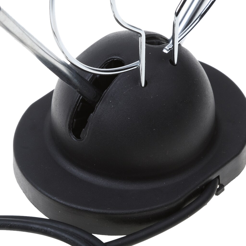 Antenne TV numérique HDTV VHF UHF avec câble Coaxial, oreille de lapin prête à l&#39;emploi