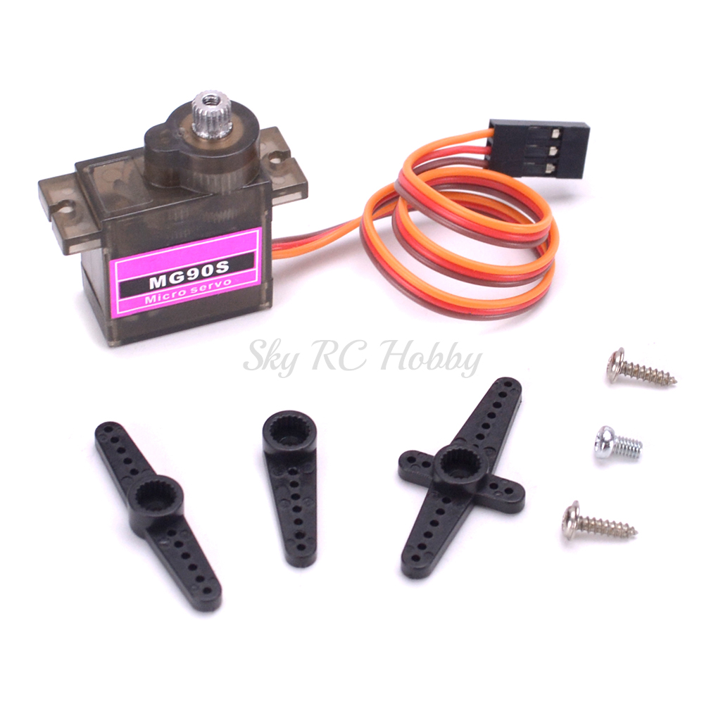 MG90S 9g Metal Gear Mini Rc Servo Upgraded SG90 Digitale Micro Servo voor Smart Voertuig Helikopter Boot Auto