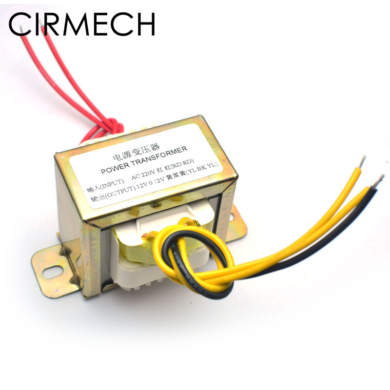 CIRMECH Dual ac 12v 30W Square EI transformer for preamplifer amplifer tone board use 110V 220V in optional