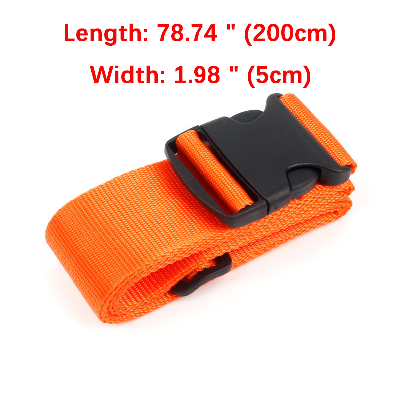 Cinghie per bagagli di forma dritta per valigia, cintura per bagagli in poliestere con accessorio da viaggio con fibbia a sgancio regolabile