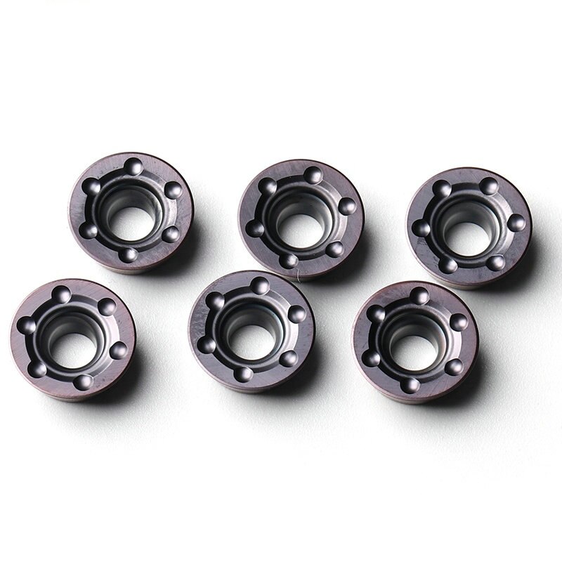 Round Milling Tungsten Carbide Inserts RDMT1204MO For Semi Finishing And Roughing RDMT Series Milling Carbide inserts for metal