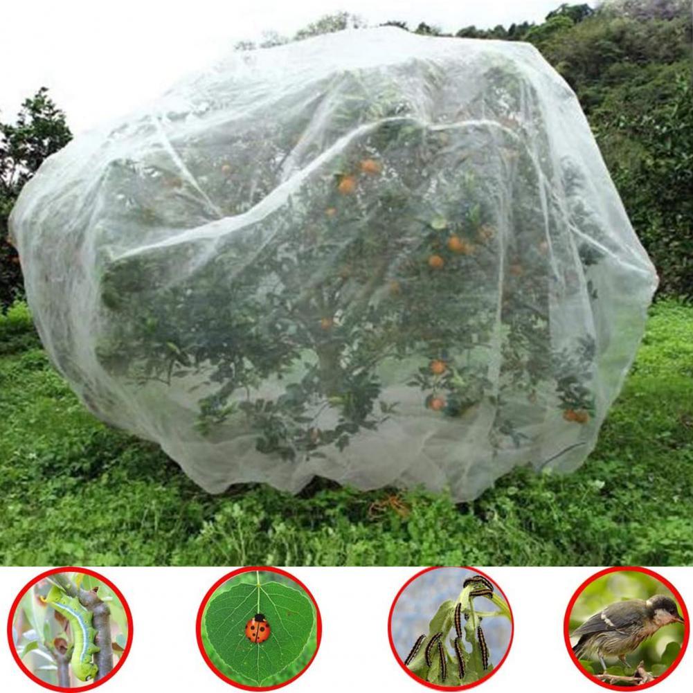 Plant Cover Bag Wind-Prevent Breathable Nylon Garden Netting Mesh for Garden Greenhouses Cut-out Insect Cover