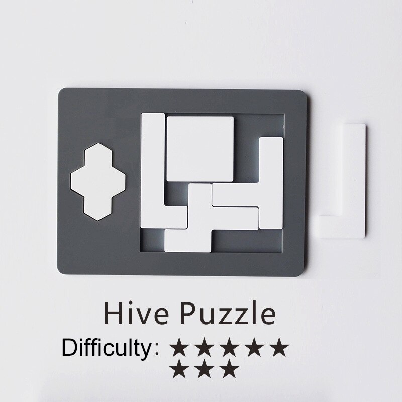 Challenge Puzzles Toys Impossible Brain Burning Puzzles Adult 18 Kid Fun Brainteasing Geometrical Shape Puzzle Game Toy: NO.20