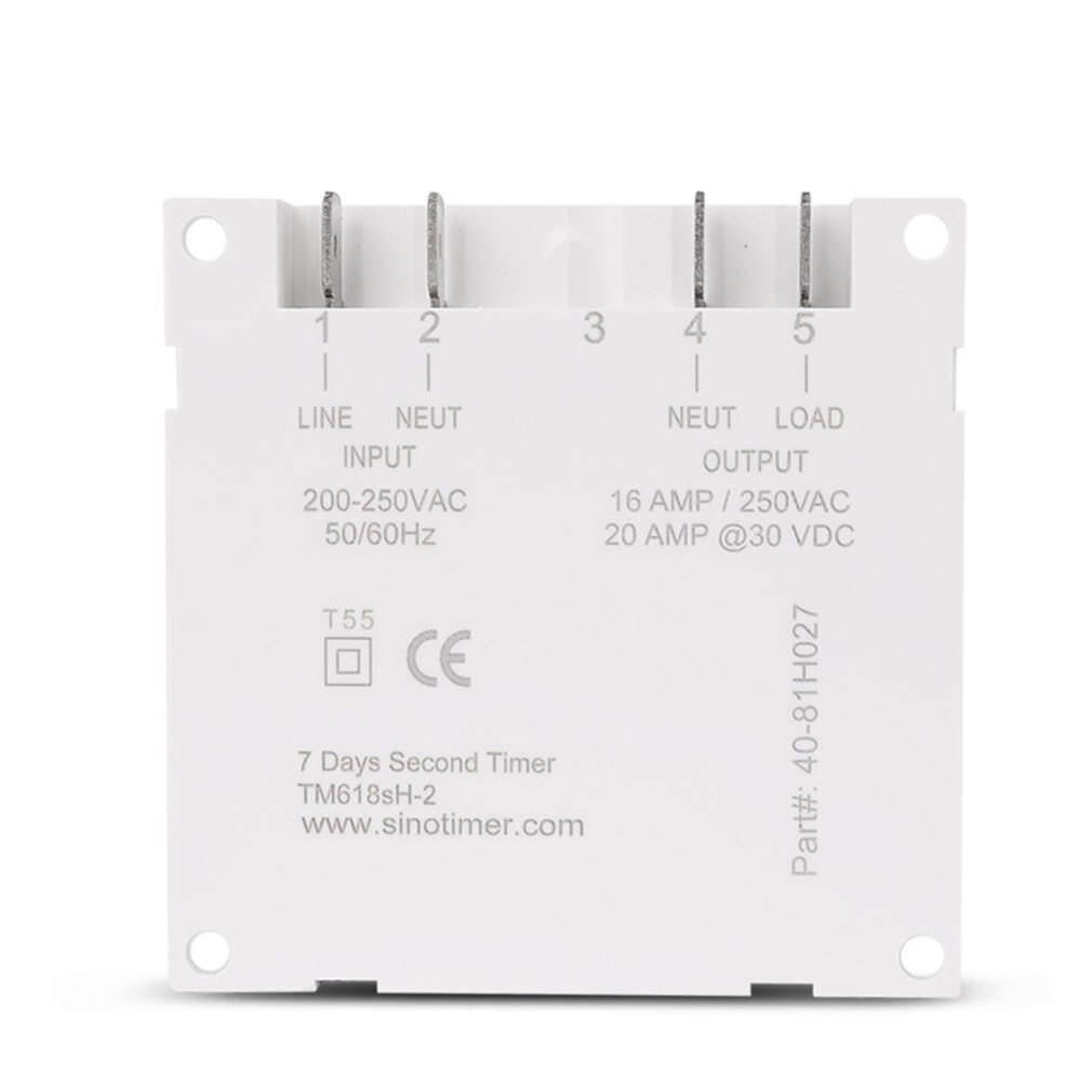 1 Second Interval 5V 12V 110V 220V Power Supply 7 Days Weekly Programmable Digital Electronic Lighting Daily Timer Switch