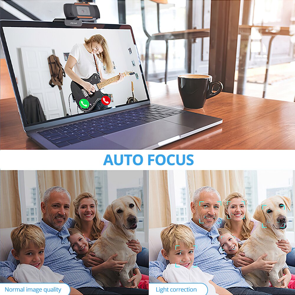 SPASH Mini HD Webcam 1080P 720P USB Web Camera with Microphone Auto Focus Video Gaming Web Cam for PC Laptop Notebook Computer