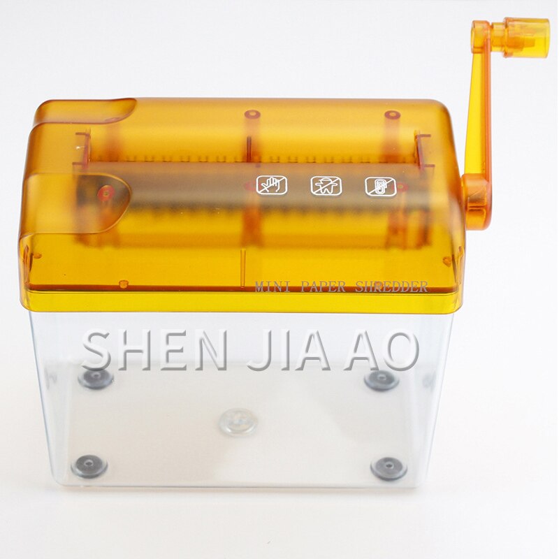 Mini Kleine Shredder Desktop Hand A6 Shredder Kantoor Huishoudelijke Handleiding Shredder Financiële Papier Shredder Multifunctionele Shredder