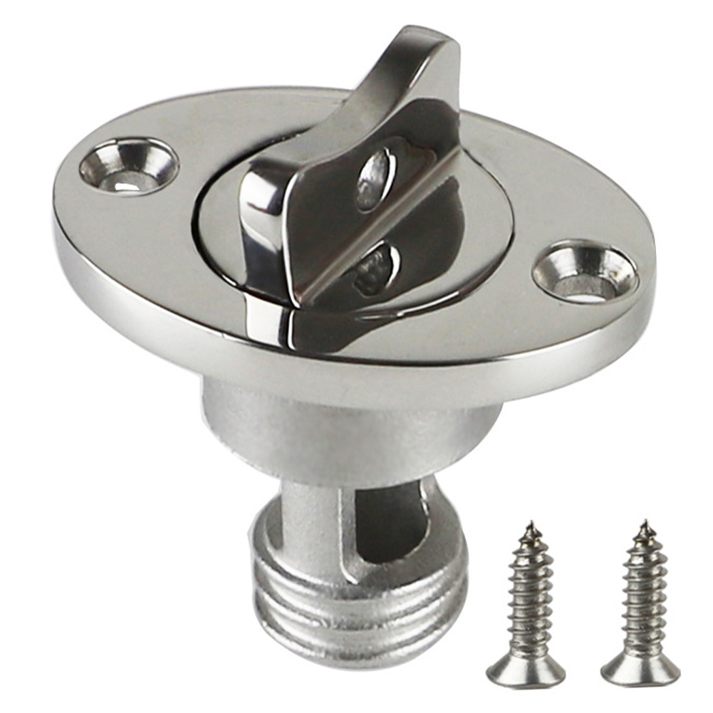 Stainless Steel Marine Drain Plug Screw Type Garboard Drain Plug Transom Bung for Replacement Boat Accessories
