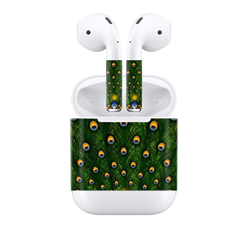 Blauwe Hemel Stickers voor AirPods Skin Siliconen Case voor AirPods Skin Decal Beschermende Cover Wraps: 0137