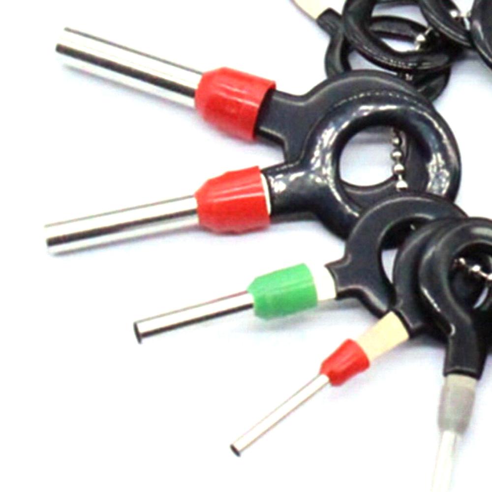 26Stck Auto Terminal Entfernung Bausatz Verdrahtung crimpen Stecker Stift Auszieher Abzieher Terminal Reparatur Werkzeug