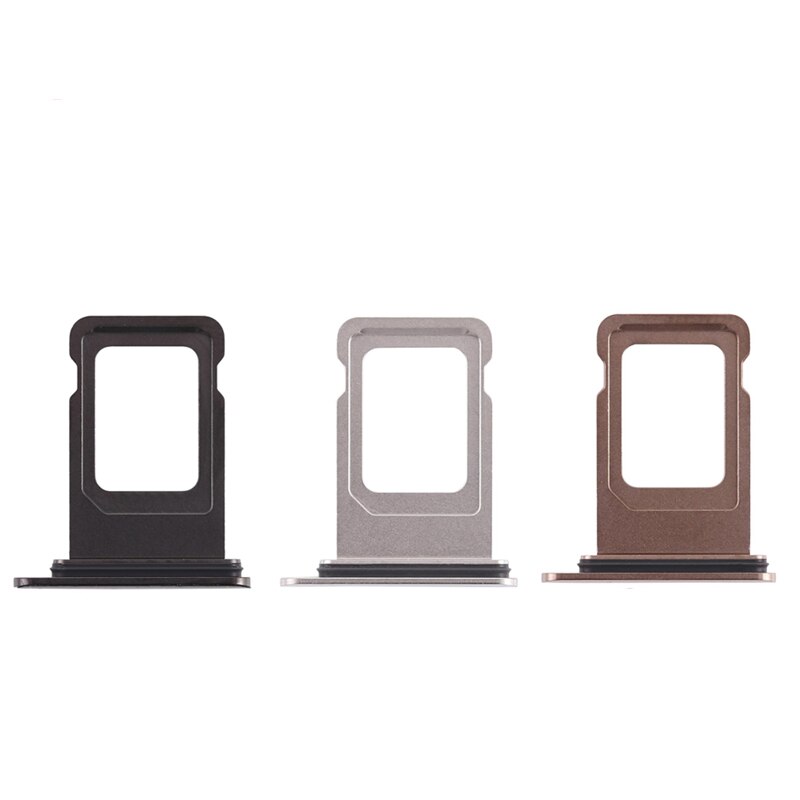 10 unids/lote Original para Dual SIM Adaptador iPhone XS Max bandeja de la tarjeta Sim ranura titular de